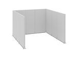 Akustik-Stellwand, Industrie, Komplettmodule, LxBxH 3730 x 3630 x 2500 mm kaiserkraft