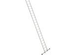euroline Sprossen-Anlegeleiter, Breite 410 mm, 22 Sprossen mit Traverse