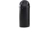Rubbermaid Abfallbehälter (PE), feuerhemmend, Volumen 80 l, HxØ 1070 x 455 mm, schwarz