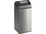 VAR Selbstlöschender Wertstoffsammler, Volumen 60 l, HxBxT 800 x 320 x 320 mm, Edelstahl