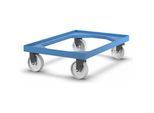 Kunststoff-Fahrgestell, für Euroformat 600 x 400 mm, Polyamid-Räder kaiserkraft