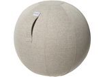 VLUV SOVA Sitzball, Stoffbezug in Naturtönen, 600 - 650 mm, toffee