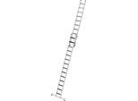 MUNK Stufen-Schiebeleiter, 2-teilig, nivello®-Traverse und Trittauflage clip-step, 24 Stufen