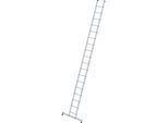 MUNK Anlegeleiter mit Sprossen, Profiausführung, Breite 420 mm, 18 Sprossen, mit nivello®-Traverse