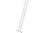 MUNK Anlegeleiter mit Sprossen, Profiausführung, Breite 420 mm, 14 Sprossen, mit nivello®-Traverse