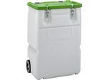 CEMO Gefahrstoff-Sammelbehälter Mobil-Box, Volumen 170 l, LxBxH 400 x 600 x 880 mm, grün