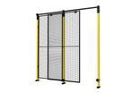 Axelent Türanbaupaket X-Guard (ohne Türwandelement, Stützen und Verriegelung), Einzeltür als Schiebetür, HxB 2500 x max. 2200 mm