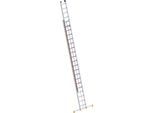 Layher Alu-Seilzugleiter, 2-teilig, ausziehbar, inkl. Traverse, 2 x 20 Sprossen