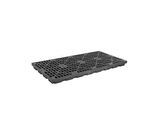 Justrite PE-Auffangwanne aus PE-Regenerat, Flachwanne, für 8 x 200 l Fässer, Auffangvolumen 371 l