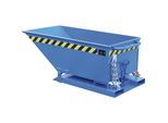 eurokraft pro Späne-Kippmulde, niedrige Bauform, Volumen 250 Liter, lichtblau