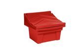 Universal- und Streugutbehälter aus Polyethylen, Inhalt ca. 100 l, rot kaiserkraft