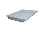 eurokraft pro Regal-Einhängewanne, mit verzinktem Gitterrost, LxB 1750 x 1250 / 915 mm, feuerverzinkt