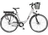 E-Bike TELEFUNKEN "Multitalent RC667" Gr. 49, schwarz (weiß, schwarz), Elektrofahrräder, Damen, 49cm, 28 Zoll (71,12cm), Pedelec, Elektrofahrrad, Damen, Herren, innerhalb StVZO, 28 Zoll