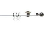 Wandträger LIEDECO "Träger, Wandträger 1-läufig für 20 mm Stangen "Celebration" Gr. 1, grau (nickelfarben), L:9,2cm Ø:2cm, Gardinenstangenhalterungen