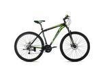 Mountainbike , Grün, Schwarz , Metall , 134x20.5x74 cm , Freizeit & Co, Sport & Fitness, Fahrräder, Mountainbikes
