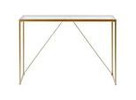 Livetastic Konsolentisch , Goldfarben, Transparent , Metall, Glas , 30x76x111 cm , Wohnzimmer, Wohnzimmertische, Konsolentische