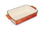 GSW Auflaufform , Orange , Metall , 3,8 l , rechteckig , 23x6.8x39 cm , ISO 9001 , backofengeeignet, kratzfest, rostfrei, geschmacksneutral, PFOA-frei, PTFE-frei, energiesparend, PFAS-frei , Kochgeschirr, Auflaufformen