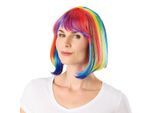 Longbob-Perücke "Rainbow"