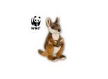 WWF Plüschtier Känguru mit Baby (19cm) lebensecht Kuscheltier Stofftier Kangaroo Joey