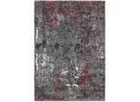 Novel Webteppich , Grau, Hellrot , Textil , Abstraktes , rechteckig , 160x230 cm , Teppiche und Böden, Teppiche, Webteppiche