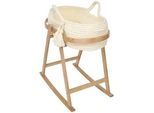 Jimmylee Moseskorb , Naturfarben, Beige , Kunststoff, Textil, Holzwerkstoff , Höhe ca. 3 cm , 51x93x81 cm , Babymöbel & Kindermöbel, Babyzimmer, Babybetten, Stubenwagen & Babywiegen
