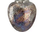 GILDE Tischvase »Pavone« Vase aus Metall, Höhe ca. 27 cm