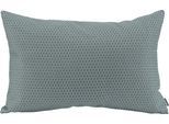 Dekokissen H.O.C.K. "Miss Dots Kissen", blau (petrol, gepunktet), B:40cm H:10cm L:60cm, Baumwolle, Polyester, Dekokissen_Sitzkissen_Kissenhüllen, mit Punkten, Kissenhülle mit Füllung, 1 Stück