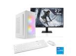 CSL PC-Komplettsystem "Spectrum V25190", Energieeffizienz: E (A-G), weiß, Microsoft Windows 11 Home (64 Bit), 32 GB RAM 1.000 GB SSD, Computer_Komplettsysteme