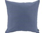 Dekokissen H.O.C.K. "Miss Dots Kissen", blau (royalblau, blau, gepunktet), B:50cm H:10cm L:50cm, Baumwolle, Polyester, Dekokissen_Sitzkissen_Kissenhüllen, mit Punkten, Kissenhülle mit Füllung, 1 Stück