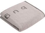 Handtuch BUGATTI "Emilio", grau (light grau), B:50cm L:100cm, Webfrottier, Obermaterial: 100% Baumwolle, Handtücher, mit Logo-Schriftzug