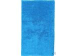 Badematte TOM TAILOR HOME "Cotton Double Uni" Gr. 1, blau (türkis), H:20mm, Baumwolle, Badematten, Badematte, Badteppich, Uni Farben, rechteckig & quadratisch erhältlich