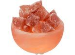 HIMALAYA SALT DREAMS Salzkristall-Tischlampe "Petite", orange, H: 4cm, 1 Stk., Leuchten, Handgefertigt aus Salzkristall - jeder Stein ein Unikat, H: ca.4 cm
