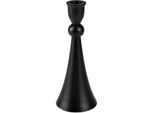 Kerzenständer AM DESIGN "aus Aluminium", schwarz, H:15,25cm Ø:5,25cm, Aluminium, Kerzenhalter, Stabkerzenhalter