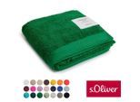 Handtuch S.OLIVER "s.Oliver, Premium Qualität, 600 gr/m², auch als Sets erhältlich", grün, B:50cm L:100cm, Walkfrottier, Baumwolle, Handtücher, große Farbauswahl, auch als Duschtuch, Waschhandschuh, Gästetuch