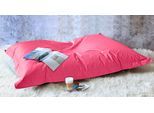 Sitzsack KINZLER "Sylt", pink, B:130cm H:15cm, Baumwolle, Sitzsäcke, Sitzsack, Uni Farben, Bezug aus Baumwolle, ideal im Wohnzimmer & Kinderzimmer