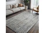 Teppich OTTO HOME "Liorra", beige (creme), B:200cm H:8mm L:290cm, Polyester, Teppiche, Teppich, Kurzflor, modernes Design, pflegeleicht, Wohnzimmer