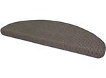 Stufenmatte DEKOWE "Mara S2", grau (platinfarben), B:25cm H:5mm L:65cm, Sisal, Teppiche, 100% Sisal, große Farbauswahl, selbstklebend, auch als Set 15 Stück