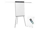 Flipchart Legamaster Sketch Pro, magnetische Tafel, höhenverstellbar, 2 Seitenarme, Dreibein-Fuss, inkl. Starterset, B 680 x H 1050 mm, schwarz-weiss