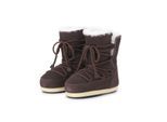 Moonboot Low-Top Sneaker - Boot EVX aus Veloursleder - Gr. 41_42 - in Braun - für Damen
