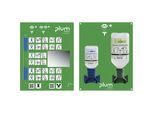 plum Augen-Notfallstation mit Spülflaschen, mit 1 x 200 ml pH-neutral, 1 x 500 ml 0,9 % NaCl, Wandhalterung