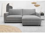 Ecksofa HOME AFFAIRE "Ecksofa Jiro, L-Form, große Sitztiefe, Breite 226 cm", platin, B:226cm H:85cm T:190cm, 100% Polyester, Sofas, Ecksofa, lose Sitz- & Rückenkissen, weicher Polsteraufbau, komfortabel & modern