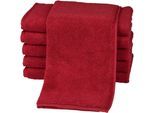 Gästehandtücher ROSS "Sensual 9000", rot (vino), B:30cm L:50cm, Frottier, Obermaterial: 100% Baumwolle, Handtücher, mit Aloe-Vera-Öl veredelt