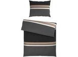 Novel Bettwäsche , Grau , Textil , Abstraktes , 140x200 cm , pflegeleicht, atmungsaktiv, hautfreundlich, schadstoffgeprüft , Heimtextilien, Bettwäsche & Leintücher, Bettwäsche, Satin-Bettwäsche