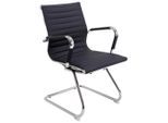 Mid.you Besucherstuhl , Schwarz, Chromfarben , Metall, Textil , Rundrohr , 55x88x61 cm , Büromöbel, Bürostühle, Konferenzstühle