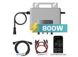 ECOFLOW Mikro-Wechselrichter 800 W EFStreamMI800W für Balkonkraftwerk, IP67 wetterfest, Plug&Play Installation, 2 MPPT, Bluetooth & WIFI, inkl. 5m Anschlusskabel & 4x 1m Solar-Verlängerungen, Inverter