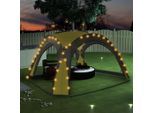vidaXL Partyzelt mit LED und 4 Seitenwänden 3,6x3,6x2,3 m Grün
