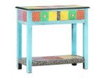 vidaXL Konsolentisch Handbemalt 80×35×75 cm Mango Massivholz
