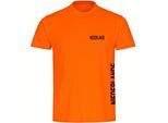 multifanshop Herren T-Shirt - Niederlande - Brust & Seite - Druck schwarz - Männer