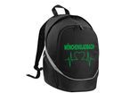 multifanshop Rucksack - Mönchengladbach - Herzschlag - Druck grün - Tasche