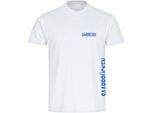multifanshop Kinder T-Shirt - Saarbrücken - Brust & Seite - Druck blau - Kind